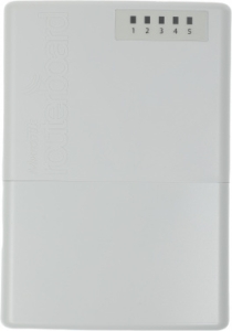  MikroTik RB750P-PBr2  PowerBox with 650MHz CPU, 64MB RAM, 5xLAN (four with PoE out), R