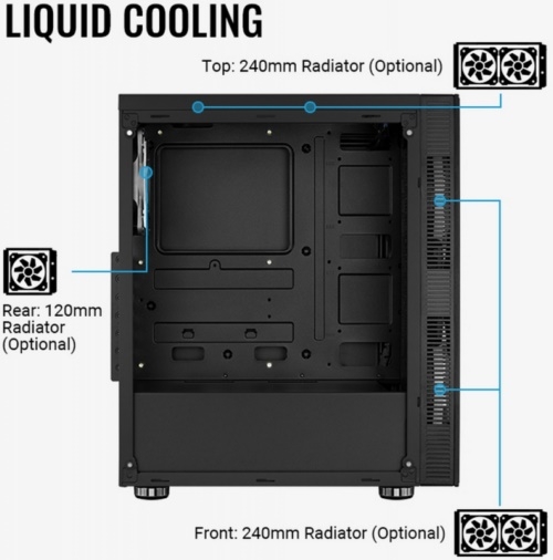  Aerocool Python (3xUSB, 2xAudio, 0.5 ,2x200  FAN,  - , AT