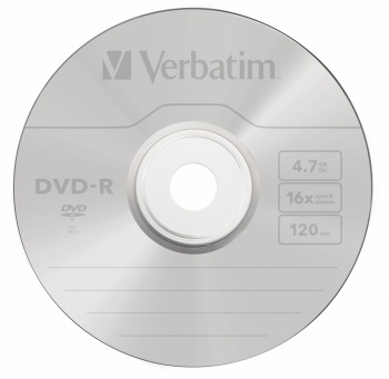  DVD-R Verbatim 4.7Gb 16x Cake Box (50) (43788)