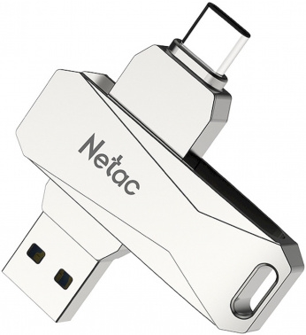   USB Drive Netac U782C dual USB3.0+TypeC 128GB, retail version