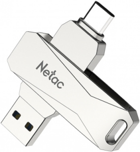  USB Drive Netac U782C dual USB3.0+TypeC 128GB, retail version