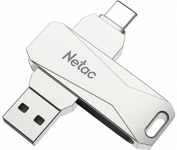  USB Drive Netac U782C dual USB3.0+TypeC 128GB, retail version