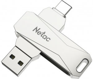  USB Drive Netac U782C dual USB3.0+TypeC 128GB, retail version