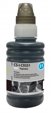 Чернила Cactus CS-I-C9351 черный (100мл) HP DeskJet 3920/3940/D1360/D1460/D1470/D1560