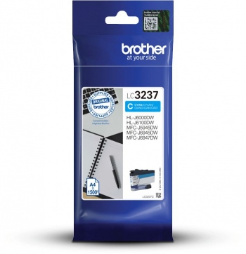Картридж Brother струйный LC3237C голубой 1500 стр. для HLJ6000DW, MFCJ5945DW, MFCJ6945DW