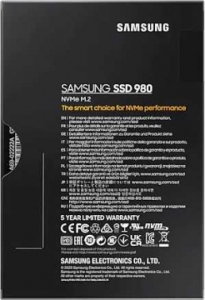  SSD Samsung 1Tb M.2 980 MZ-V8V1T0BW (R3500/W3000MB/s) (PCI-E NVMe)