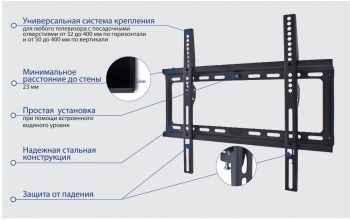  Kromax IDEAL-3 Black, 22-65, max 50 , , VESA 400x400 ,  
