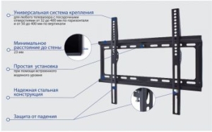  Kromax IDEAL-3 Black, 22-65, max 50 , , VESA 400x400 ,  