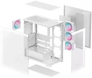  MidiTower Deepcool CG580 white (ATX,  , 2xUSB3.0 Type-A) (R-CG580-WHNDA0-G-1)