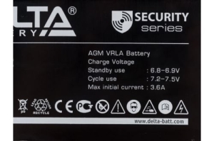   DELTA series DT, DT 612, voltage 6V, capacity 12Ah (discharge 20 hours)