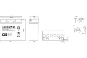  CSB GP 12170 (12V 17Ah)  B3