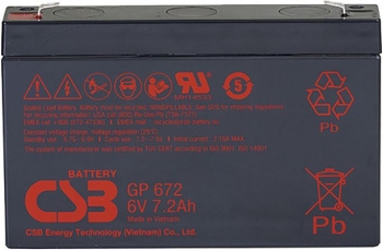  CSB GP 672 (6V 7.2Ah)