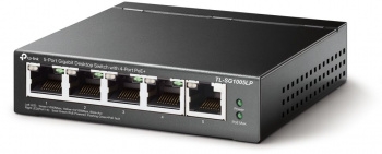  TP-Link 5-Port Gigabit Unmanaged Switch with 4-Port PoE+, metal case, desktop mount, PoE 