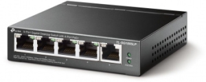  TP-Link 5-Port Gigabit Unmanaged Switch with 4-Port PoE+, metal case, desktop mount, PoE 