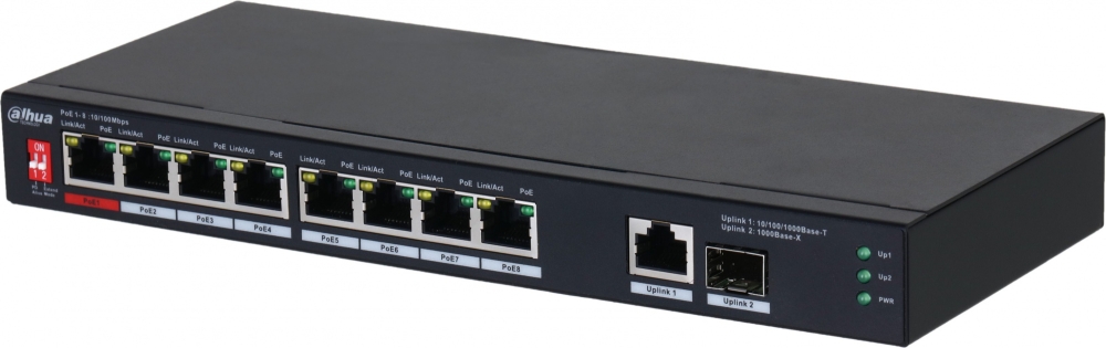  Dahua DH-PFS3110-8ET1GT1GF-96 8x100Mb 1G 