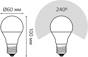  A60 10W E27 RGBW  LED 1/50
