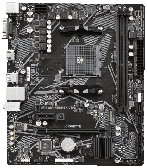   Gigabyte A520M K V2 V1.1 Socket AM4