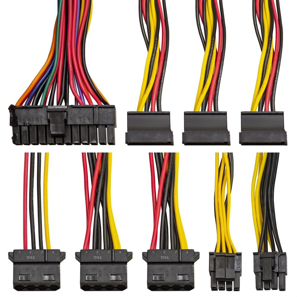   450W Exegate 450NPX, ATX, black, 12cm fan, 24+4pin, 6/8pin PCI-E, 3*SATA, 2*IDE, 1*FDD
