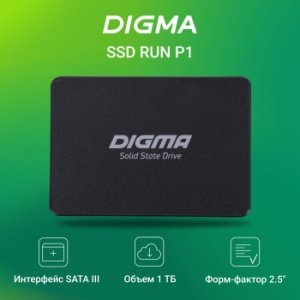  SSD Digma 1Tb SATA III DGSR2001TP13T Run P1 2.5