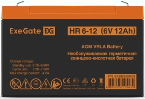  ExeGate HR 6-12 (6V 12Ah),  F1