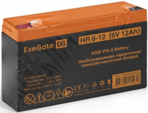  ExeGate HR 6-12 (6V 12Ah),  F1