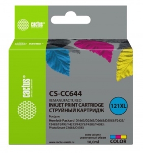   Cactus CS-CC644   121XL HP DeskJet D1663/D2563/D2663/D5563/F2423 (1