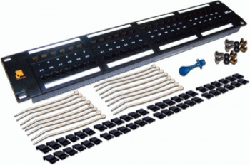 Патч-панель LANMASTER 48 портов, UTP, кат.6, 2U