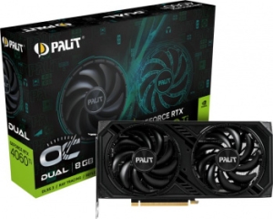  Palit RTX4060TI DUAL OC NVIDIA GeForce RTX 4060TI 8192Mb PCI-E 4.0  128 GDDR6 2685/9000 H
