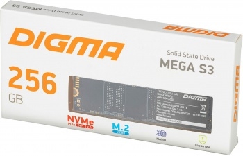  SSD Digma 256Gb PCI-E x4 DGSM3256GS33T MEGA S3 M.2 2280