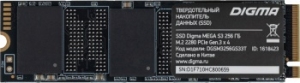  SSD Digma 256Gb PCI-E x4 DGSM3256GS33T MEGA S3 M.2 2280