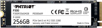  SSD Patriot P300 256GB, M.2 2280, P300P256GM28, PCIe 3x4, NVMe, 1700/1100, RET