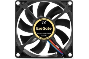  12 DC ExeGate EX08015S4P-PWM (80x80x15 , Sleeve bearing ( ), 4pin, 