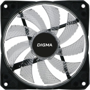  Digma DFAN-FRGB2 120x120x25mm 3-pin 4-pin (Molex)23dB 115gr LED Ret