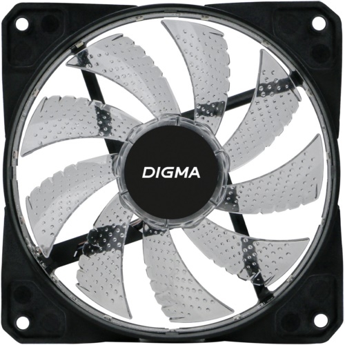  Digma DFAN-FRGB2 120x120x25mm 3-pin 4-pin (Molex)23dB 115gr LED Ret