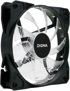  Digma DFAN-FRGB2 120x120x25mm 3-pin 4-pin (Molex)23dB 115gr LED Ret