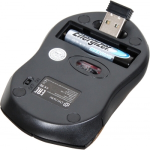  Oklick 585MW black optical (1600dpi) cordless USB (6but)