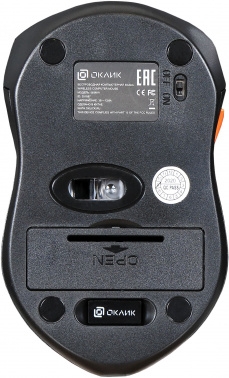 Oklick 585MW black optical (1600dpi) cordless USB (6but)
