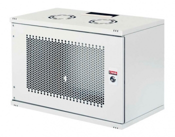 Шкаф коммутационный Lande NetBox Soho (LN-SH07U5430-LG-F0-3) настенный 7U 540x300мм пер.дв.перфор. з