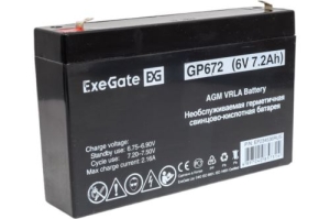  ExeGate EP234536RUS GP 672/EXG672 (6V 7.2Ah)  F1
