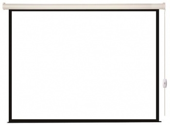 Экран с электроприводом Lumien Eco Control 244x244 см (раб. область 236х236 см) Matte White черная к