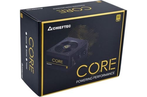   Chieftec CORE 500W, ATX 12V 2.3 PSU,W/12cm Fan,80 plus Gold, BBS-500S Bulk