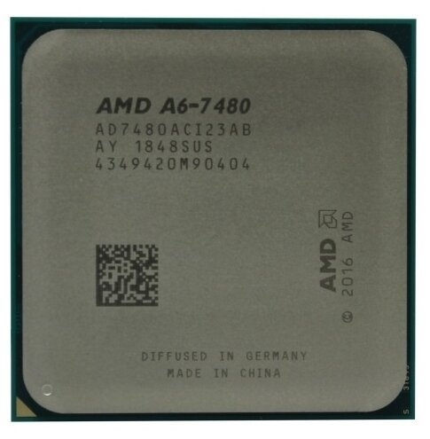 Процессор AMD A6 2C/2T 7480 (3.8GHz,1MB,65W,FM2+) tray, Radeon R5 Series