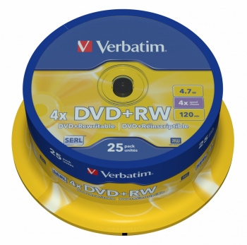  DVD+R Verbatim 4.7Gb 16x Cake Box (10) (43498)