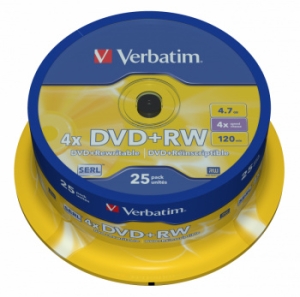  DVD+R Verbatim 4.7Gb 16x Cake Box (10) (43498)