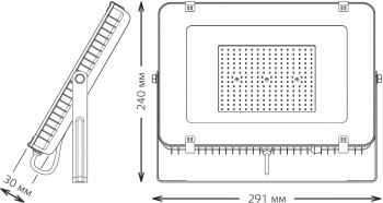   Led Qplus 100 IP65 6500 . Gauss 613511100