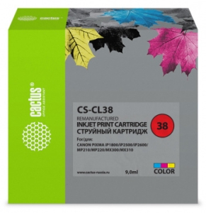   Cactus CS-CL38   Canon PIXMA iP1800/iP2500/iP2600 MP210 (9ml)