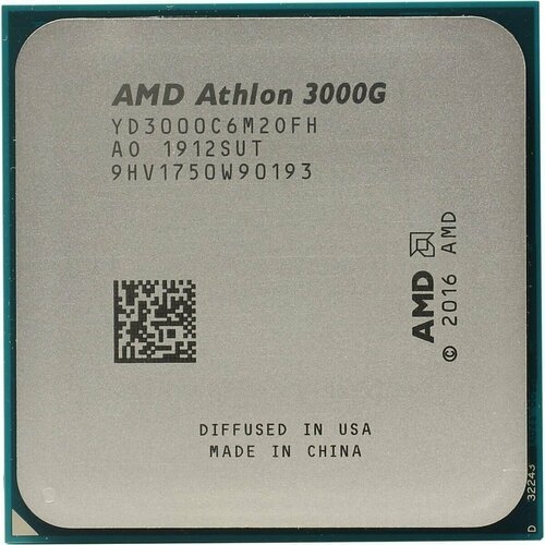 Процессор AMD Athlon 3000G AM4 OEM, YD3000C6M2OFH