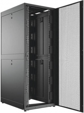 Шкаф телекоммуникационный C3 Solutions 42U 800x1200, черный, дверь перф.