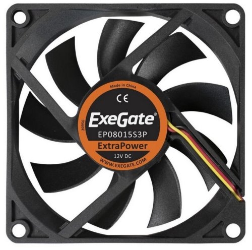  ExeGate ExtraPower EP08015S3P, 80x80x15 ,  , 3pin, 2500RPM, 26dBA