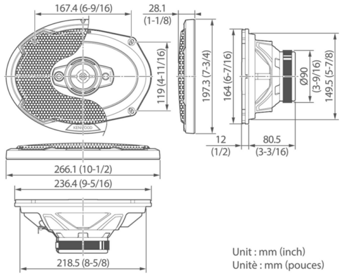   Kenwood KFC-PS6986 600 88 4 15x23 (6x9) (.:2.)  
